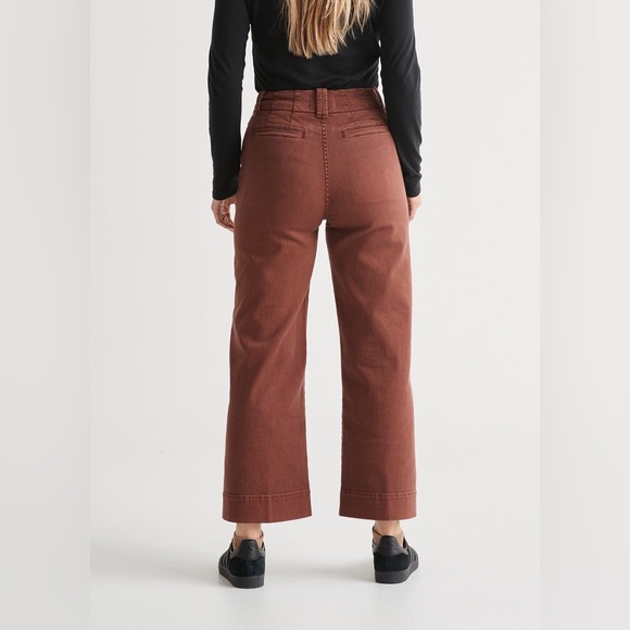 Duer | LuxTwill High Rise Trouser - Copper | - Picture 3 of 12
